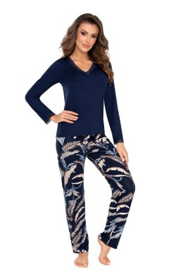 Piżama Helen Long Dark Blue Dark Blue 36 Donna