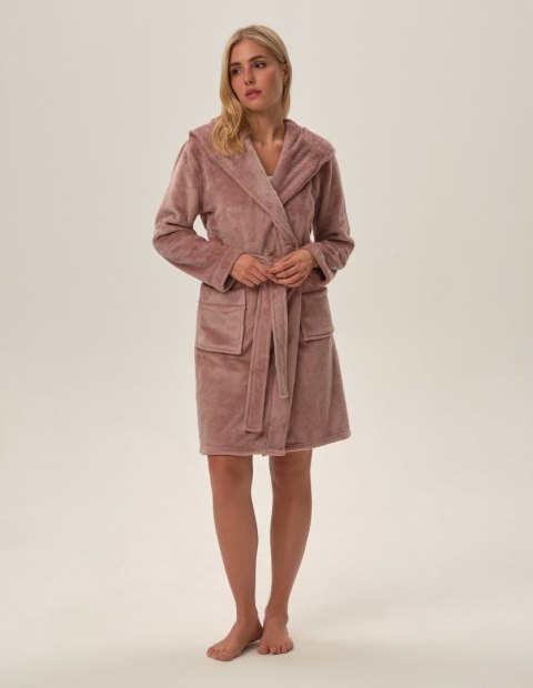 Szlafrok Fumi 41949-39X Różowy Różowy XXL Henderson Ladies Szlafrok Fumi 41949-39X Różowy Różowy XXL Henderson Ladies