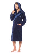 Szlafrok George Dark Blue Dark Blue XL L&L Szlafrok George Dark Blue Dark Blue XL L&L