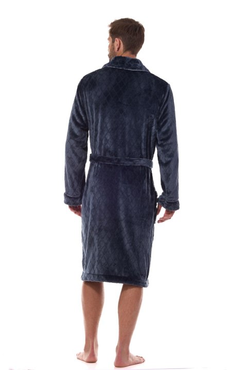 Szlafrok Ready Long 2453 Graphite Grafitowy XXL L&L Szlafrok Ready Long 2453 Graphite Grafitowy XXL L&L