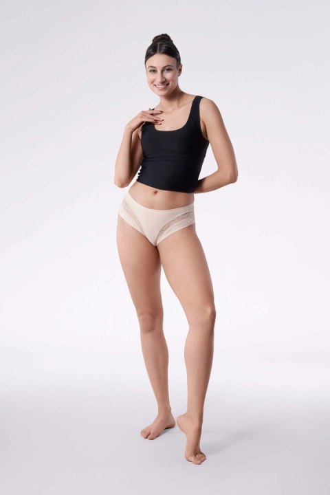 Figi Kiss Panty Beżowe Beżowy XXL Julimex Figi Kiss Panty Beżowe Beżowy XXL Julimex