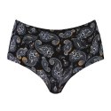 Figi Paisley Maxi Czarne Czarny XXL Julimex Figi Paisley Maxi Czarne Czarny XXL Julimex