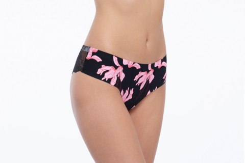 Figi Tanga Cyklamen Czarny XL Julimex Figi Tanga Cyklamen Czarny XL Julimex