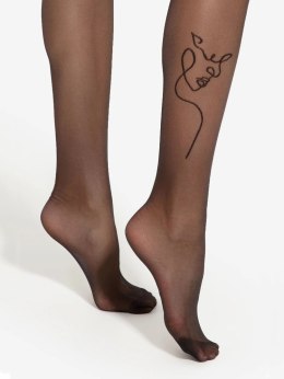Rajstopy Tattoo 07 Nero Nero 5 Gatta