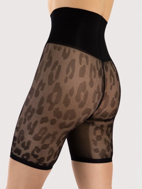 Shorty Cristina 30 Den Black Black 3/4 Fiore Shorty Cristina 30 Den Black Black 3/4 Fiore