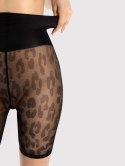 Shorty Cristina 30 Den Black Black 3/4 Fiore Shorty Cristina 30 Den Black Black 3/4 Fiore