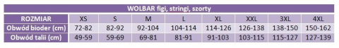 Figi Xizi Czarne Czarny XL Wol-Bar Figi Xizi Czarne Czarny XL Wol-Bar