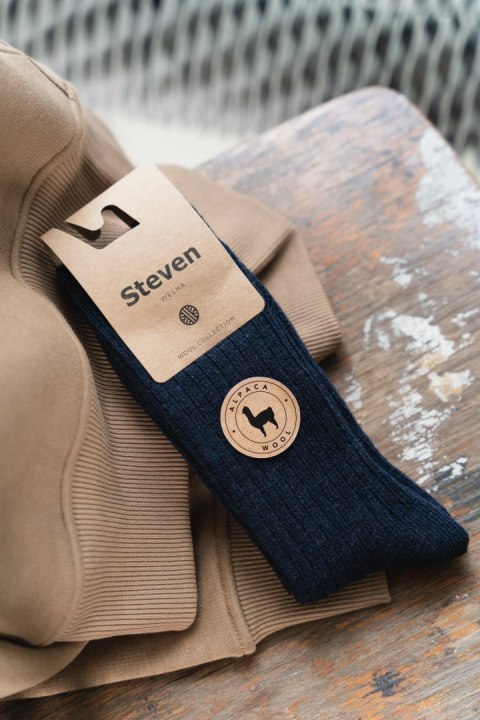 Skarpety 044-005 Alpaca Granatowe Granatowy 38/40 Steven Skarpety 044-005 Alpaca Granatowe Granatowy 38/40 Steven