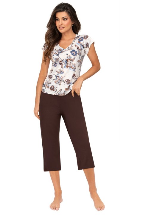 Piżama Naomi 3/4 Brown Brown 40 Donna Piżama Naomi 3/4 Brown Brown 40 Donna