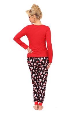 Piżama Santi Long Red Red 38 Donna
