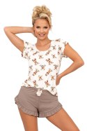 Piżama Reni 1/2 Beige Beige 42 Donna