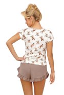 Piżama Reni 1/2 Beige Beige 42 Donna