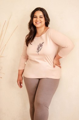 Piżama Jane 3289 Brzoskwiniowa Brzoskwinia XXL Taro