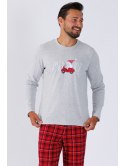 Piżama 1473 Szary Melanż XL M-Max