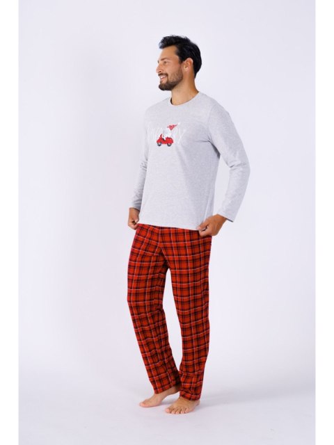 Piżama 1473 Szary Melanż XL M-Max Piżama 1473 Szary Melanż XL M-Max