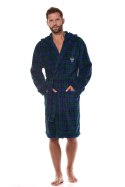 Szlafrok Hero Long 2455 Granatowy Granatowy M L&L Szlafrok Hero Long 2455 Granatowy Granatowy M L&L