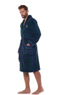 Szlafrok Hero Long 2455 Granatowy Granatowy M L&L Szlafrok Hero Long 2455 Granatowy Granatowy M L&L