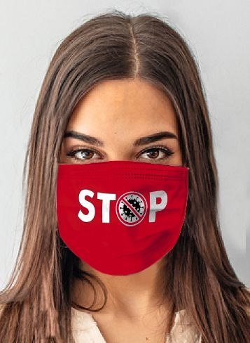 Maska ANS-S 116 Stop Red Czerwony UNIWERSALNY Anais Maska ANS-S 116 Stop Red Czerwony UNIWERSALNY Anais