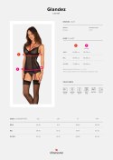 Gorset Glandez Czarny XS/S Obsessive Gorset Glandez Czarny XS/S Obsessive