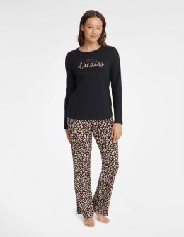Piżama Gino 40935-99X Czarna Czarny XL Henderson Ladies
