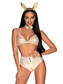 Komplet Neo Goldes Żółty 3-częściowy Żółty L/XL Obsessive Komplet Neo Goldes Żółty 3-częściowy Żółty L/XL Obsessive