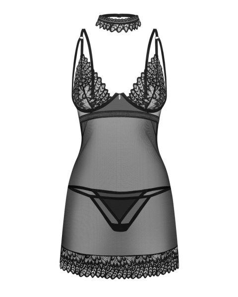 Koszulka Donarella Chemise + stringi Czarny XS/S Obsessive Koszulka Donarella Chemise + stringi Czarny XS/S Obsessive