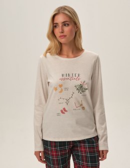 Piżama Florencia 41902-80X Beżowa Beżowy XL Henderson Ladies