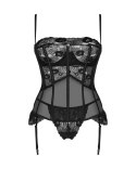 Gorset Serena Love + stringi GRATIS!!! Czarny XS/S Obsessive Gorset Serena Love + stringi GRATIS!!! Czarny XS/S Obsessive