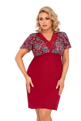 Koszulka Rita Plus Burgund Burgundowy 48 Donna