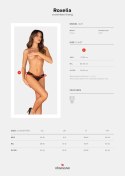 Stringi Roxelia otwarte Czarny XS/S Obsessive Stringi Roxelia otwarte Czarny XS/S Obsessive