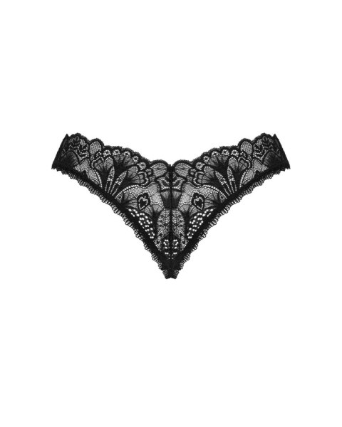 Stringi Donna Dream otwarte Czarny XL/XXL Obsessive Stringi Donna Dream otwarte Czarny XL/XXL Obsessive