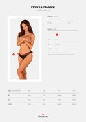 Stringi Donna Dream otwarte Czarny XL/XXL Obsessive Stringi Donna Dream otwarte Czarny XL/XXL Obsessive