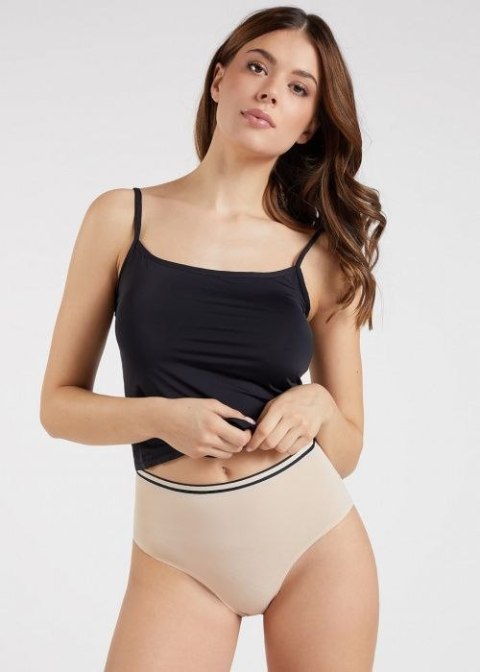 Figi Duo Maxi Beżowe Beżowy XL Julimex Figi Duo Maxi Beżowe Beżowy XL Julimex