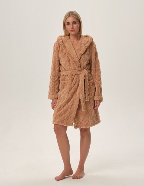 Szlafrok Fredda 41955-80X Beżowy Beżowy XXL Henderson Ladies Szlafrok Fredda 41955-80X Beżowy Beżowy XXL Henderson Ladies