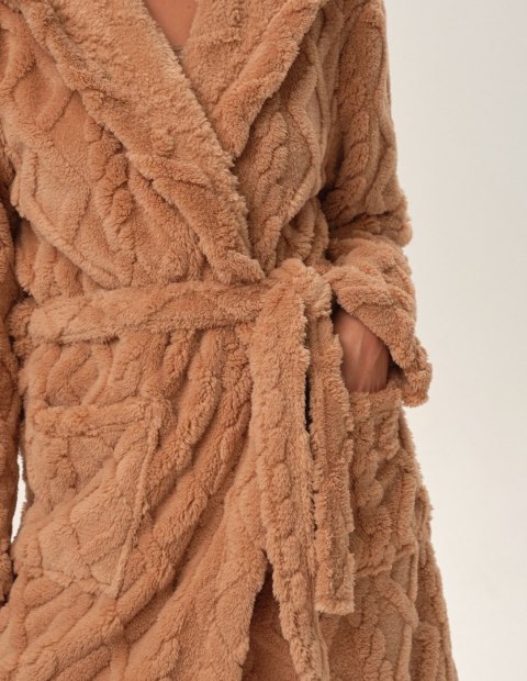 Szlafrok Fredda 41955-80X Beżowy Beżowy XXL Henderson Ladies Szlafrok Fredda 41955-80X Beżowy Beżowy XXL Henderson Ladies