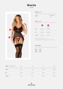 Gorset Sherila Czarny XL/XXL Obsessive Gorset Sherila Czarny XL/XXL Obsessive