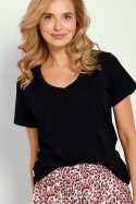 Piżama Esti 3319 Czarna Czarny XL Taro