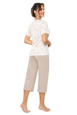 Piżama Sandi 3/4 Beżowy XXL Donna