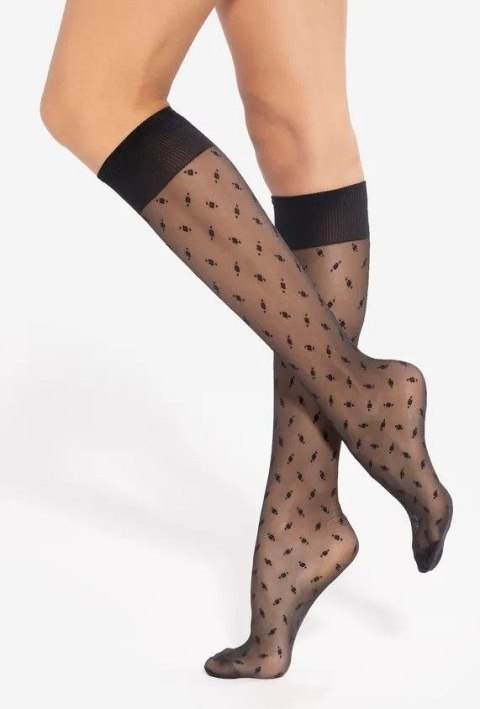 Podkolanówki Trendy Line 18 20 Den Black UNI Gatta