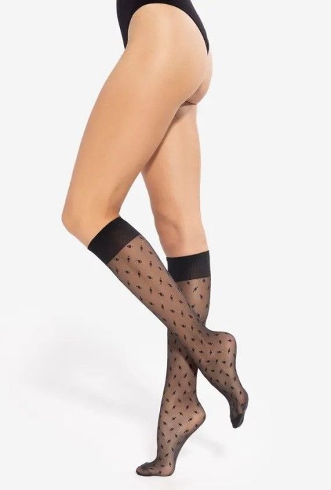 Podkolanówki Trendy Line 18 20 Den Black UNI Gatta Podkolanówki Trendy Line 18 20 Den Black UNI Gatta