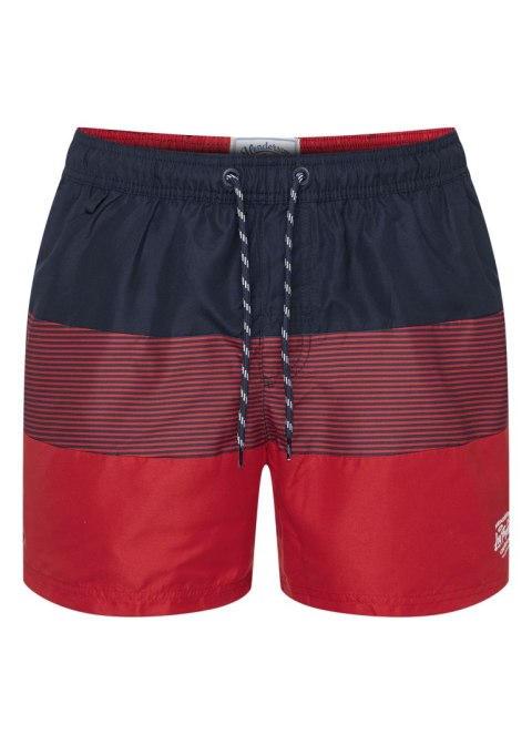 Kąpielówki Rival 42609-33X Granatowo-Czerwony XXXXL Henderson Kąpielówki Rival 42609-33X Granatowo-Czerwony XXXXL Henderson