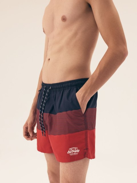 Kąpielówki Rival 42609-33X Granatowo-Czerwony XXXXL Henderson Kąpielówki Rival 42609-33X Granatowo-Czerwony XXXXL Henderson