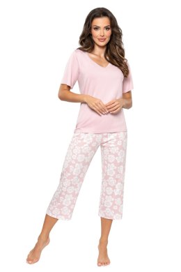 Piżama Rosalia 3/4 Pudrowy Róż XL Donna