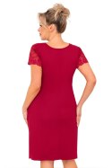 Koszula nocna Livia Plus Burgundowa Bordowy XXXL Donna