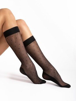 Podkolanówki Dots Massage 20 Den Black Black UNI Fiore