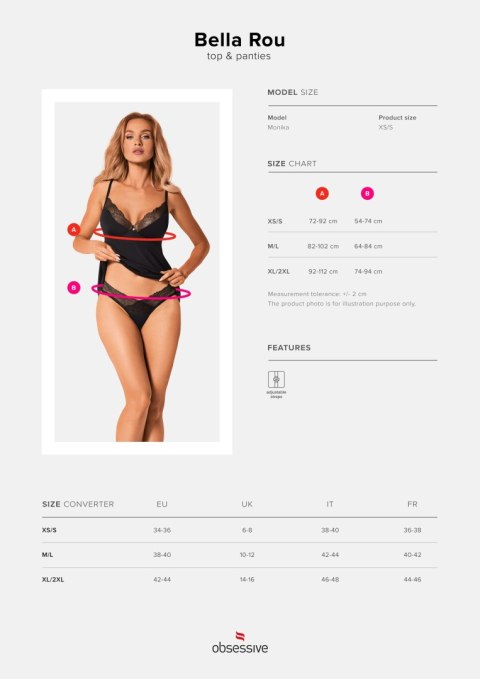 Komplet Bella Rou top + figi Obsessive Komplet Bella Rou top + figi Obsessive